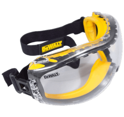 DEWALT DPG82-11 Concealer Clear Anti-Fog Dual Mold Safety Goggle, Clear Lens, 1 Pair